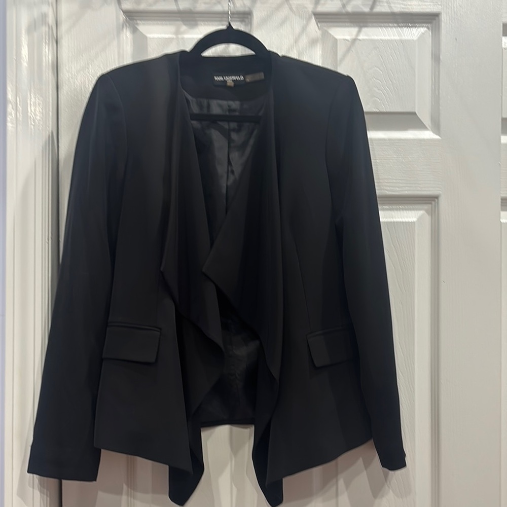 Karl Lagerfeld Black Blazer Modern Fit